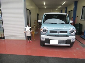 ハスラ－納車です。