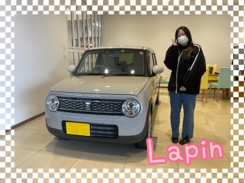 ラパンご納車させていただきました！