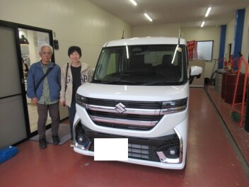 スペーシアカスタム　納車式です！！