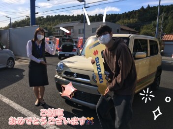 ハスラーご納車おめでとうございます☆