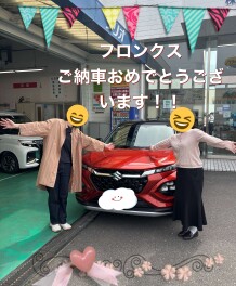 フロンクスご納車おめでとうございます☆