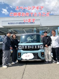 スペーシアギア　ご納車させていただきました！！
