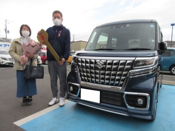 Ｍ様スペーシアカスタムご納車です！