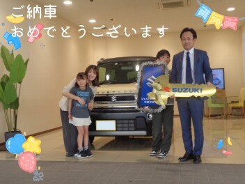 ご納車誠におめでとうございます★HUSTLER☆