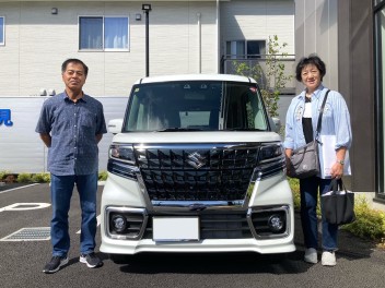 スペーシアカスタムご納車いたしました☆