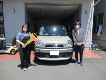 クロスビ－納車です。
