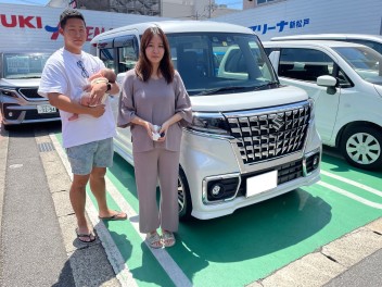 ☆新車スペーシアカスタム納車しました☆