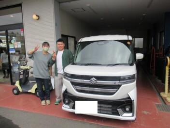 スペーシアカスタムターボ　納車式です！