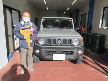 ジムニ－シェラ納車です。