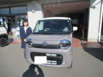 ワゴンＲスマイル　納車式です！