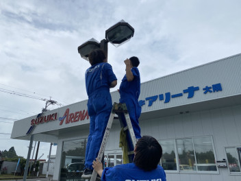 街灯がきれいになりました✨
