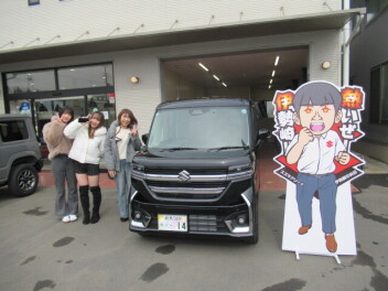 スペーシアカスタム　納車式です！