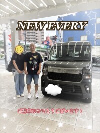 エブリイワゴンご納車させていただきました！