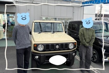 本日ジムニーご納車いたしました！