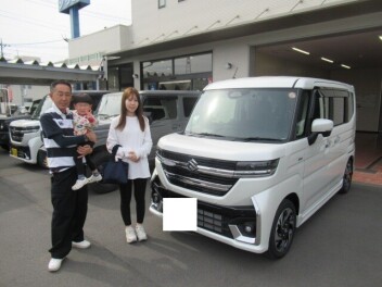 スペーシアカスタム　納車式です！