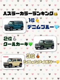 ハスラーのカラーランキング～！！