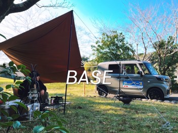 Solo camping  with  Spacia BASE