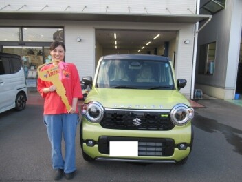 新型ハスラ－納車です。