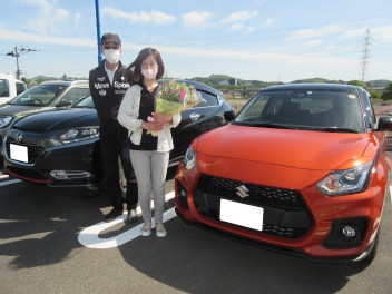 Ｓ様スイフトスポーツご納車です！！！