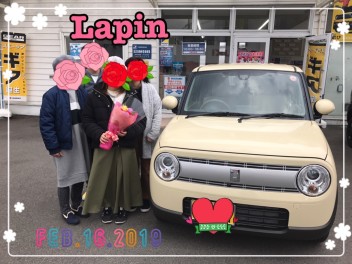 Ｈ様ラパン納車式♡♡