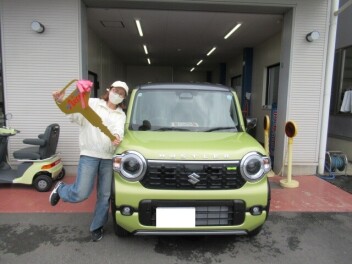 新型ハスラ－納車です。