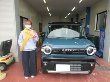 新型ハスラ－納車です。