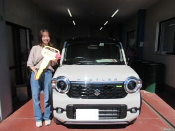 新型ハスラ－納車です。