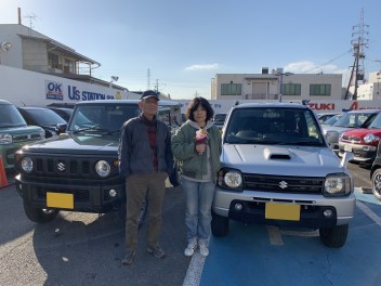 S様ジムニー御納車ありがとうございます。