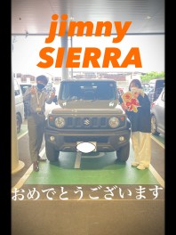 ジムニーシエラ　５ＭＴ　ご納車！！