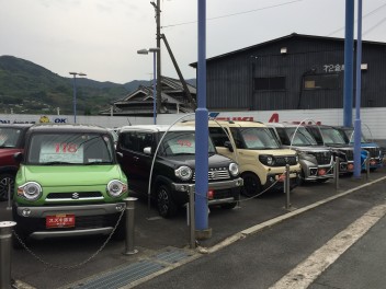 かつらぎ店　中古車展示場　模様替えしました／／／