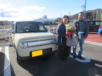 A様ラパンご納車です⛄