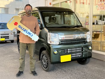 市原市にお住いのI様にエブリィをご納車いたしました。