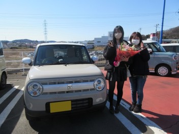 S様新車ラパンご納車です(^^)/