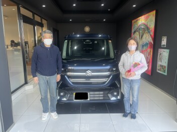 スペーシアカスタムを納車いたしました。
