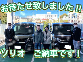 ソリオを納車させていただきました！！