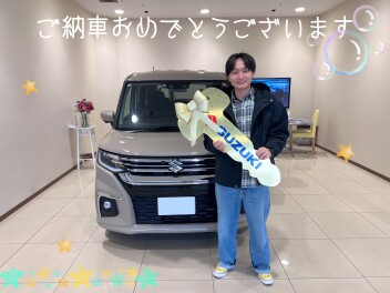 ご納車誠におめでとうございます☆ソリオ★