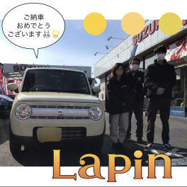 新車ラパン！！御納車式です