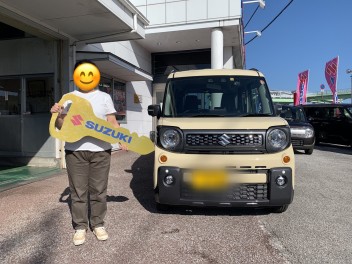 Ｔ様、納車おめでとうございます！（スペーシアギア）