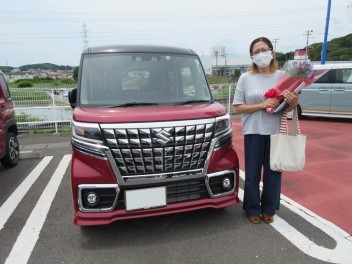 新車スペーシアカスタムご納車です！！！