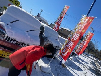 令和４年、２年ぶりに雪が降りました！