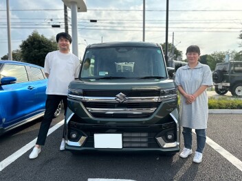 スペーシアカスタムHYBRID　XSご納車いたしました!