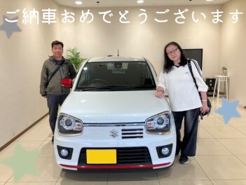 ご納車おめでとうございます☆アルト　ターボRS☆