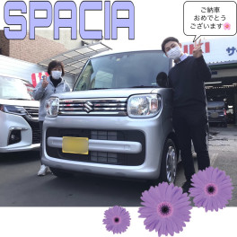 新車スペーシア御納車式です♫