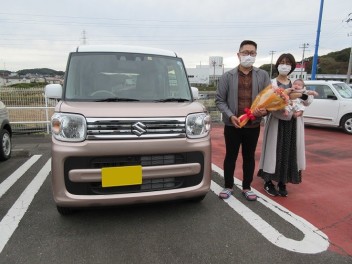 新車スペーシアご納車です！(^^)