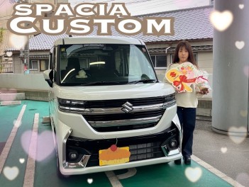 F様の新型スペーシアカスタムご納車☆彡