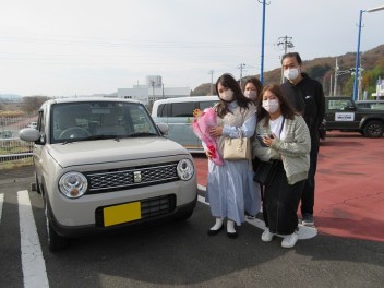 Ｍ様新車ラパンご納車です