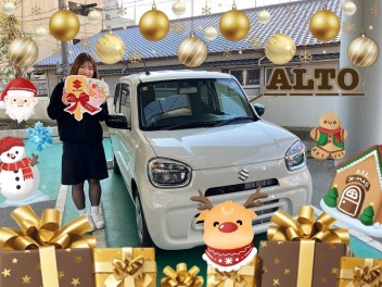 アルトご納車させていただきました♡