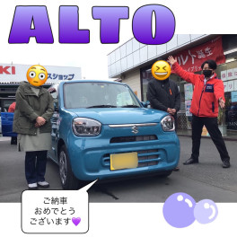 新型アルト！！御納車式です♬