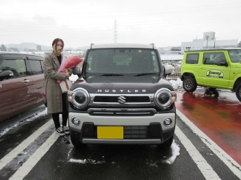 新車ハスラーＪスタイルⅡご納車です！！