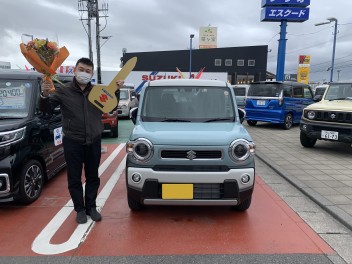 W様にハスラーご納車させて頂きました